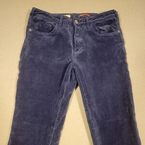 Anthropologie Pilcro High Rise Skinny Corduroy Pants Navy Blue Size 27 Soft